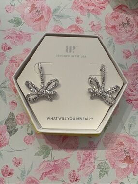 Diamond Cubic Zirconia on Rhodium - Bomb Party - Wrapped in Promises